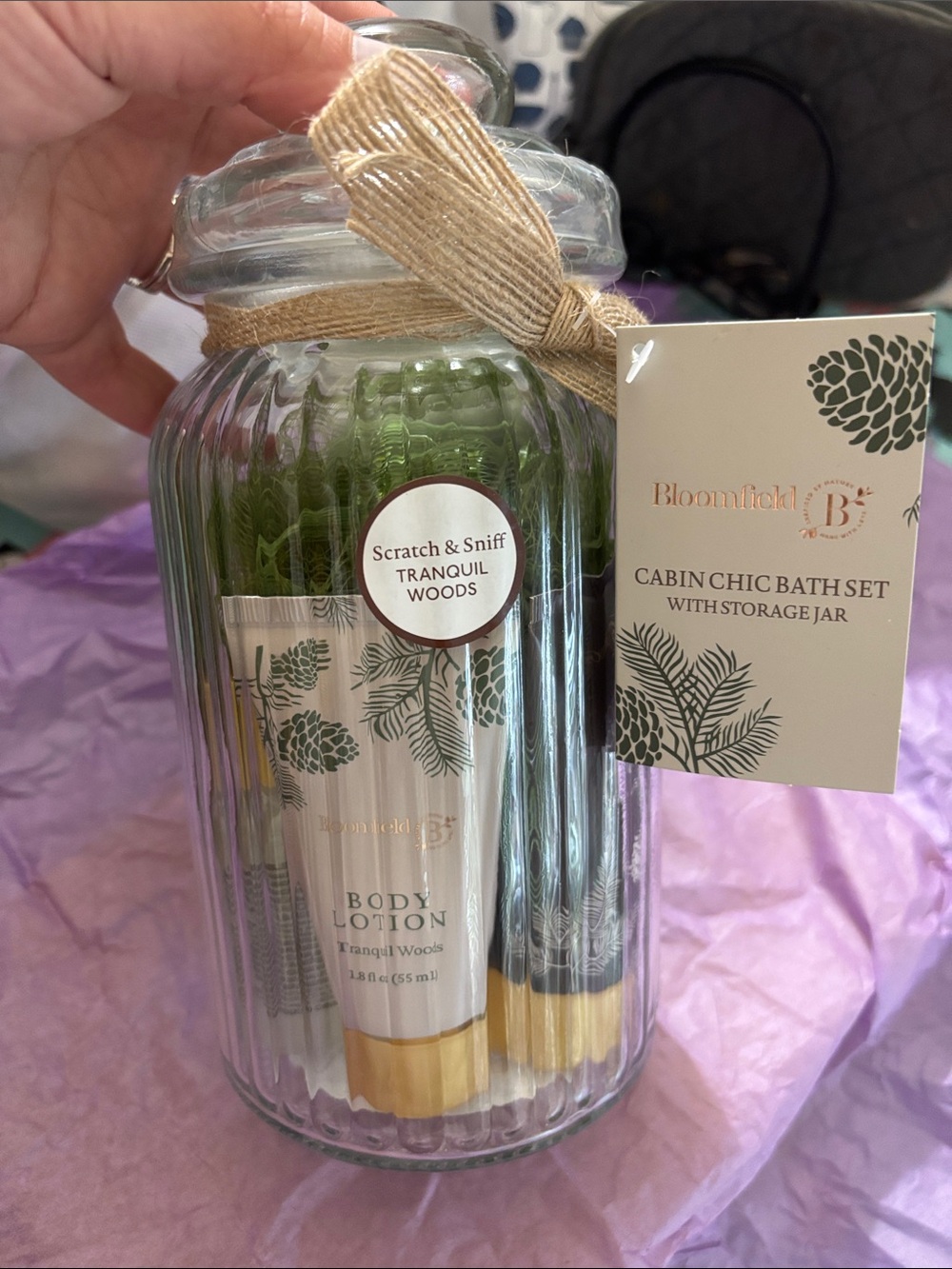 Bloomfield Cabin Chic Tranquil Woods Body Lotion Set - Green